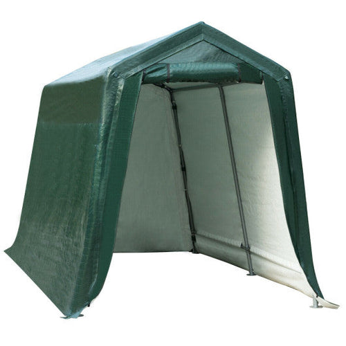 Load image into Gallery viewer, Outdoor Carport Shed with Sidewalls and Waterproof Ripstop Cover-7 x 12 ft
