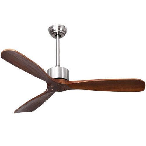 Load image into Gallery viewer, 52 Inch Modern Brushed Nickel Finish Ceiling Fan with Remote Control
