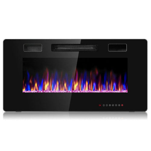 Load image into Gallery viewer, 36 Inch Ultra Thin Wall Mounted Electric Fireplace
