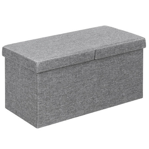 Load image into Gallery viewer, 30 Inch Folding Storage Ottoman with Lift Top-Light Gray
