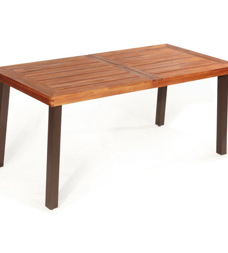 Rectangular Acacia Wood Rustic Dining Furniture Table