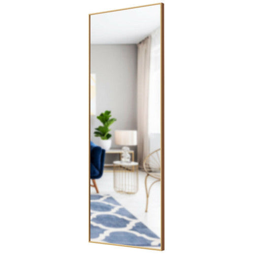 Load image into Gallery viewer, 59 Inch Full Length Mirror Large Rectangle Bedroom Mirror-Golden
