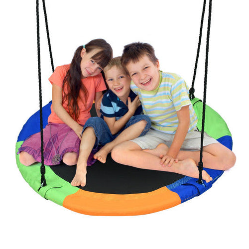 Load image into Gallery viewer, 40-Inch Flying Saucer Tree Swing Outdoor Play Set with Easy Installation Process for Kids
