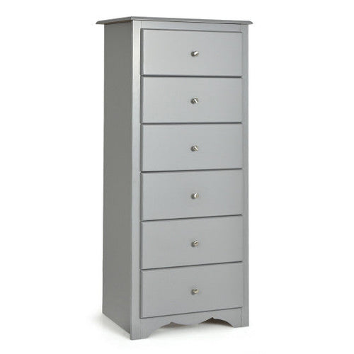 Load image into Gallery viewer, 6 Drawers Chest Dresser Clothes Storage Bedroom Furniture Cabinet-Gray

