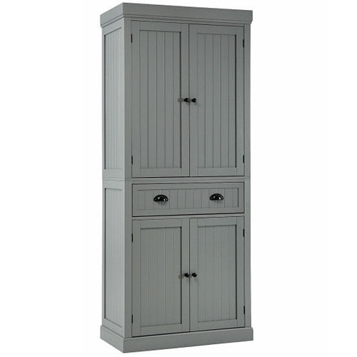 Load image into Gallery viewer, Cupboard Freestanding Kitchen Cabinet w/ Adjustable Shelves-Gray
