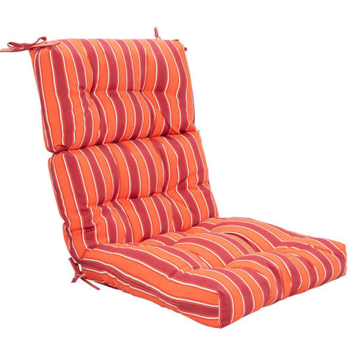 Load image into Gallery viewer, 22 x 44 Inch Tufted Outdoor Patio Chair Seating Pad-Red
