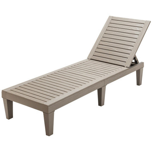 Load image into Gallery viewer, Outdoor Recliner Chair with 5-Position Adjustable Backrest-Brown
