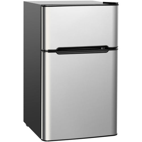 Load image into Gallery viewer, 3.2 cu ft. Compact Stainless Steel Refrigerator-Gray

