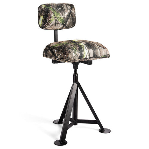 Load image into Gallery viewer, Swivel Hunting Chair Tripod Blind Stool with Detachable Backrest
