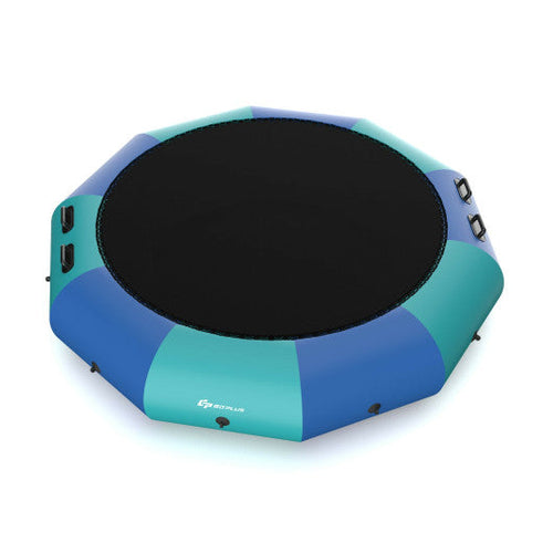 Load image into Gallery viewer, 12 Feet Inflatable Splash Padded Water Bouncer Trampoline-Blue
