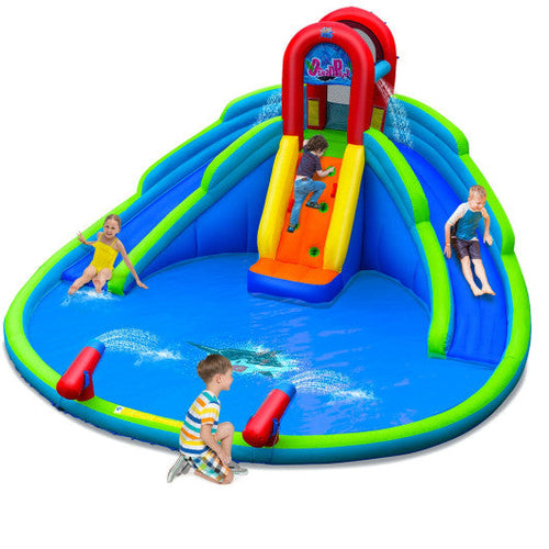 Load image into Gallery viewer, Inflatable Waterslide Bounce House with Upgraded Handrail without Blower
