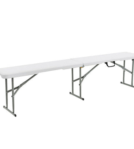 6 Feet Portable Picnic Folding Bench 550 lbs Limited with Carrying Handle