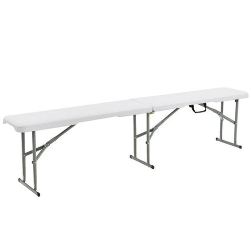 Load image into Gallery viewer, 6 Feet Portable Picnic Folding Bench 550 lbs Limited with Carrying Handle
