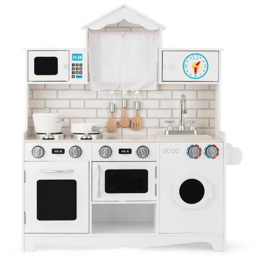 Load image into Gallery viewer, Wooden Kids Kitchen with Washing Machine
