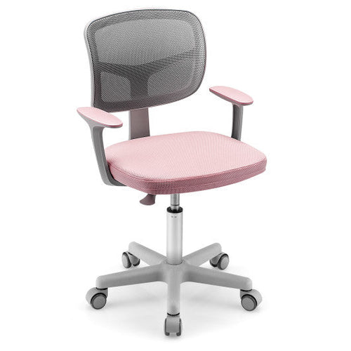 Load image into Gallery viewer, Adjustable Desk Chair with Auto Brake Casters for Kids-Pink
