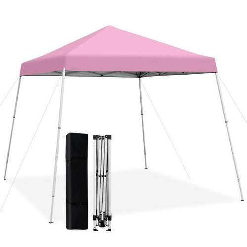 Load image into Gallery viewer, 10 x 10 Feet Outdoor Instant Pop-up Canopy with Carrying Bag-Pink
