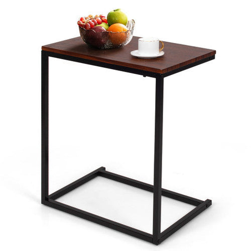 Load image into Gallery viewer, 26 Inch Beside Sofa Laptop Holder End Stand Desk-Dark Brown
