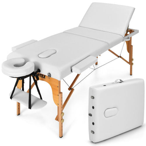 Load image into Gallery viewer, 3 Fold Portable Adjustable Massage Table with Carry Case
