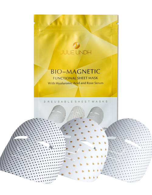 Load image into Gallery viewer, Bio-Magnetic Sheet Mask [Hyaluronic Acid Rose Serum] by Dreambox Beauty
