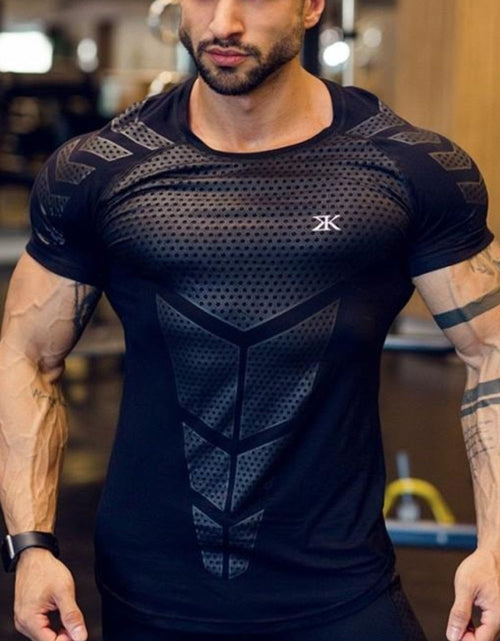 Load image into Gallery viewer, Men's Plus Size Round Neck Short Sleeve T-Shirt
