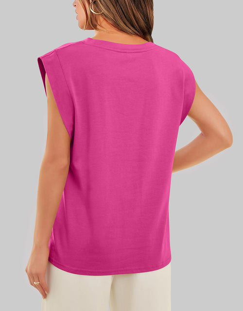 Load image into Gallery viewer, Florira Round Neck Cap Sleeve T-Shirt
