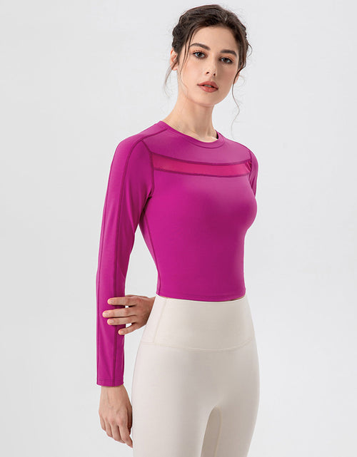 Load image into Gallery viewer, Round Neck Long Sleeve Active T-Shirt
