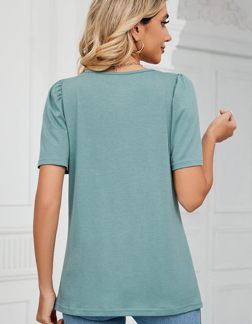 Load image into Gallery viewer, Square Neck Short Sleeve T-Shirt
