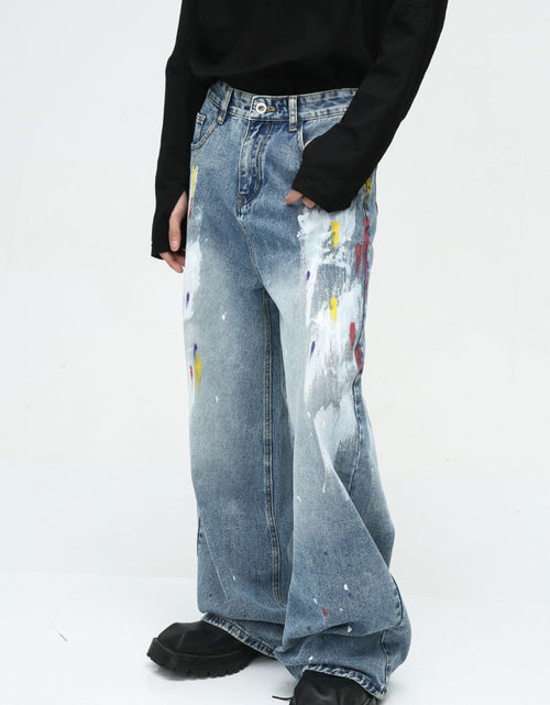 Load image into Gallery viewer, Painting Jeans with Pockets
