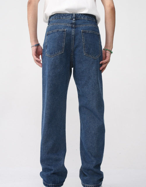 Load image into Gallery viewer, Men's Washed Straight Leg Jeans
