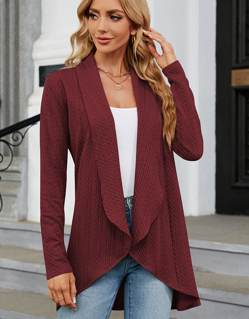 Load image into Gallery viewer, Open Front Long Sleeve Cardigan
