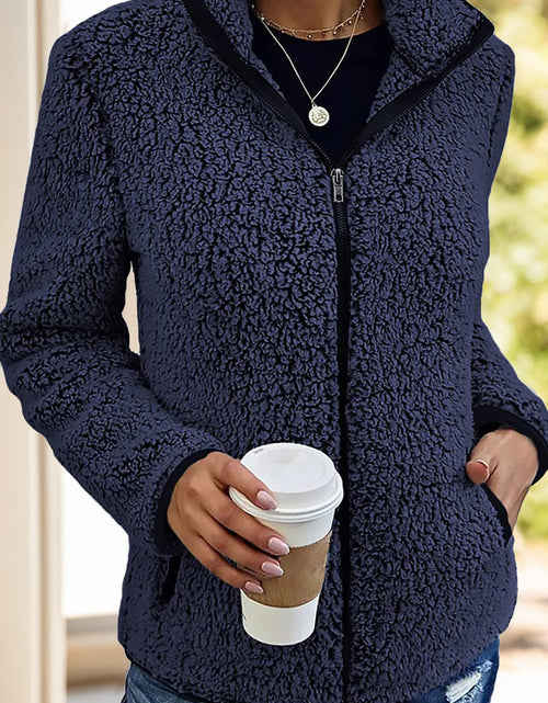 Load image into Gallery viewer, Pocketed Zip Up Turtleneck Jacket

