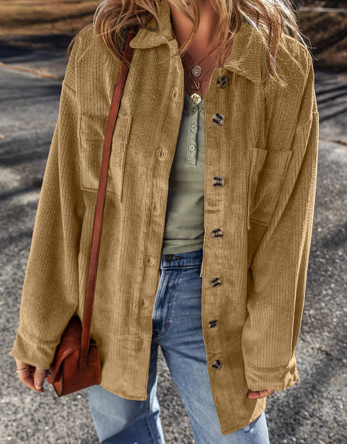 Load image into Gallery viewer, Button Up Long Sleeve Jacket
