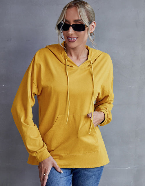 Load image into Gallery viewer, Ivy Lane Drawstring Pocketed Dropped Shoulder Hoodie

