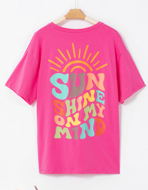 Load image into Gallery viewer, SUN SHINE ON MY MIND Round Neck T-Shirt
