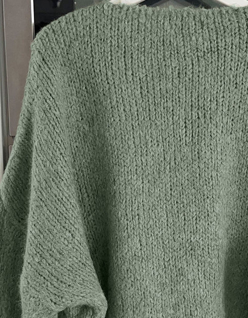 Load image into Gallery viewer, Tied Long Sleeve Dropped Shoulder Cardigan

