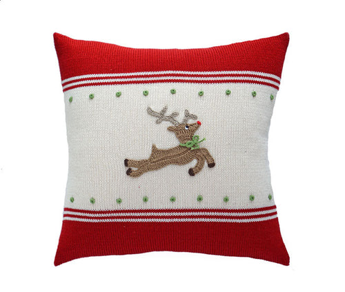 Load image into Gallery viewer, Reindeer 14" Pillow by Melange Collection
