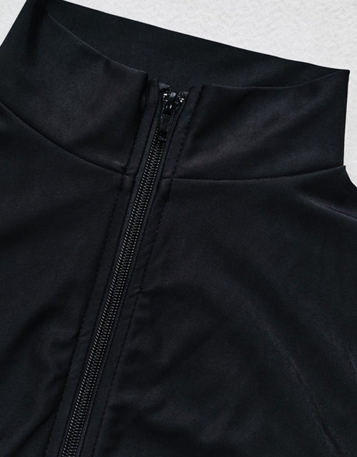 Load image into Gallery viewer, Zip Up Long Sleeve One-Piece Swimwear
