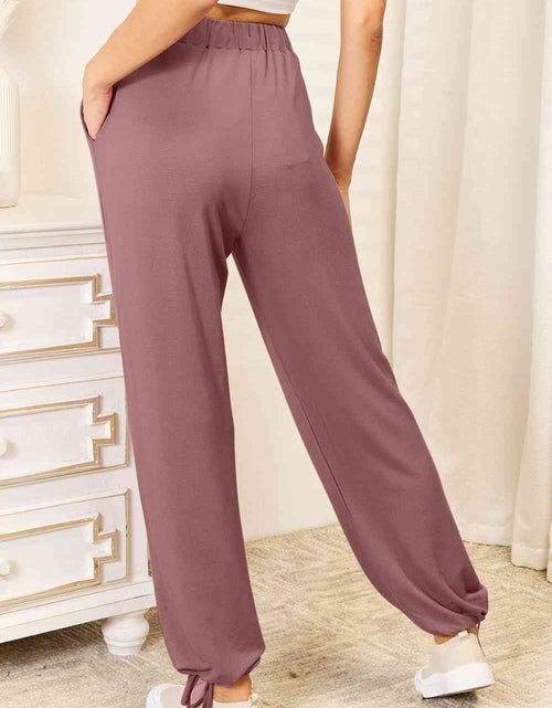 Load image into Gallery viewer, Basic Bae Full Size Soft Rayon Drawstring Waist Pants with Pockets
