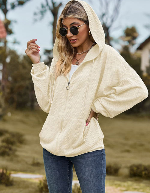 Load image into Gallery viewer, Cable-Knit Long Sleeve Hooded Jacket
