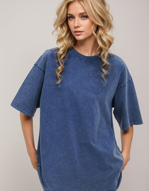 Load image into Gallery viewer, Basic Bae Round Neck Half Sleeve T-Shirt
