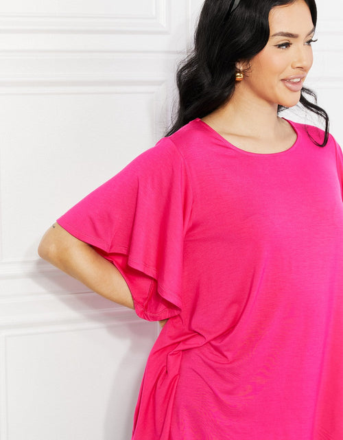Load image into Gallery viewer, Yelete Full Size More Than Words Flutter Sleeve Top
