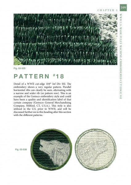 Load image into Gallery viewer, U.S.-Made, Fully Machine-Embroidered, Cut Edge Shoulder Sleeve Insignia of World War II by Schiffer Publishing

