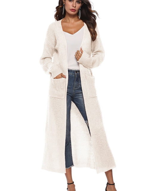 Load image into Gallery viewer, Long Sleeve Open Front Buttoned Cardigan
