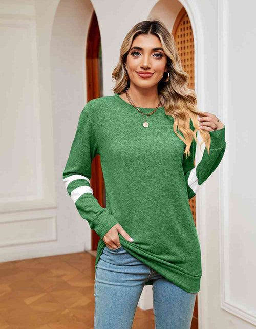 Load image into Gallery viewer, Round Neck Long Sleeve Top
