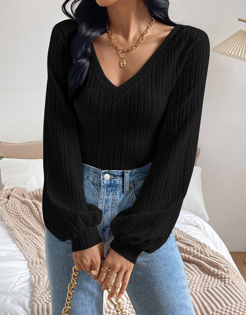 Load image into Gallery viewer, Honey V-Neck Long Sleeve T-Shirt
