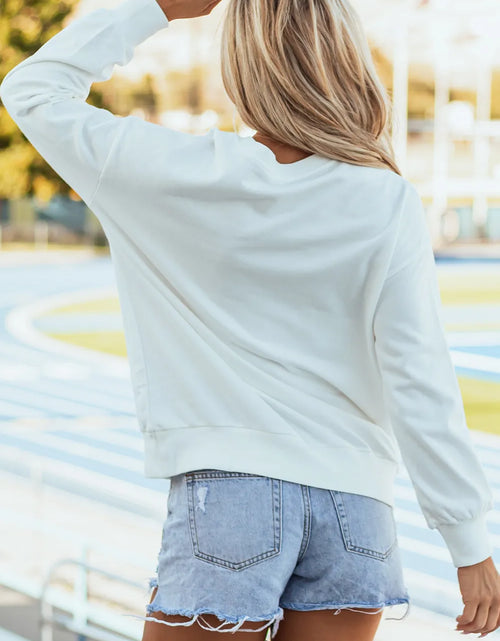 Load image into Gallery viewer, Round Neck Long Sleeve Sweatshirt
