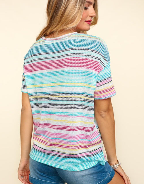 Load image into Gallery viewer, Haptics Waffle Stripe Short Sleeve T-Shirt

