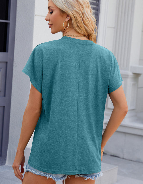 Load image into Gallery viewer, V-Neck Short Sleeve T-Shirt
