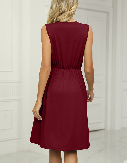 Load image into Gallery viewer, Pocketed V-Neck Wide Strap Dress
