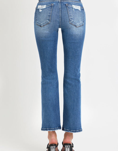 Load image into Gallery viewer, RISEN Full Size Mid Rise Ankle Straight Jeans with Pockets
